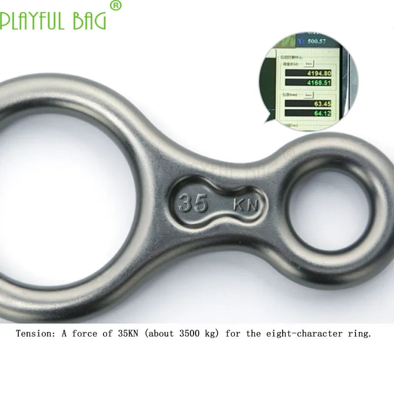 35KN outdoor climbing 8 ring