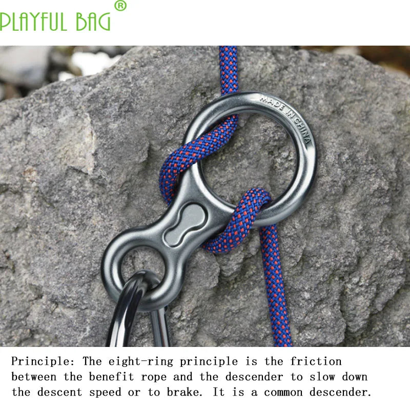 35KN outdoor climbing 8 ring