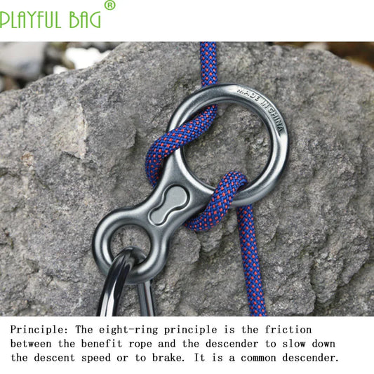 35KN outdoor climbing 8 ring