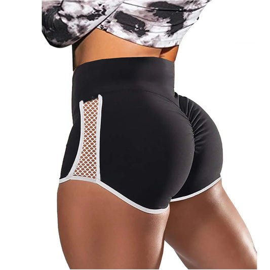 High Waist Side Hollow Out Sport Shorts