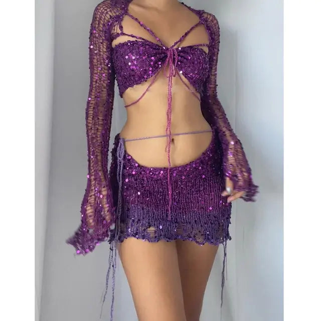 Sexy Dancing Dress Set