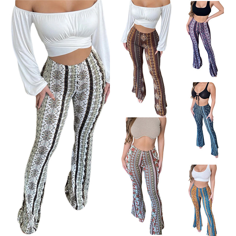 Frauen Boho Flare Pants