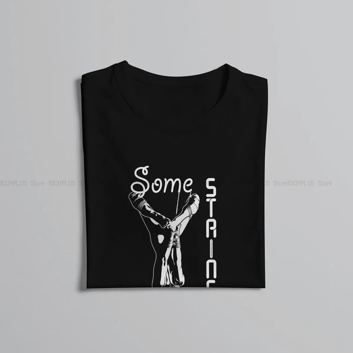 Some Strings Attached Shibari Rope Men TShirt BDSM Crewneck Tops Polyester T Shirt Humor Birthday Gifts