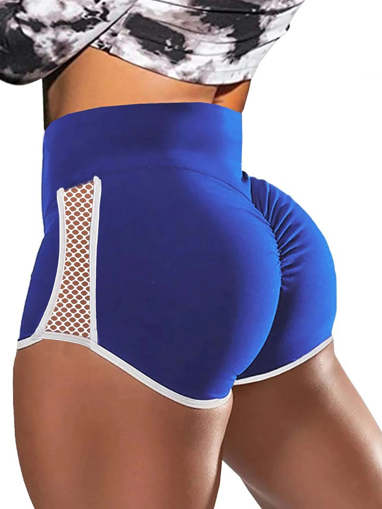 High Waist Side Hollow Out Sport Shorts