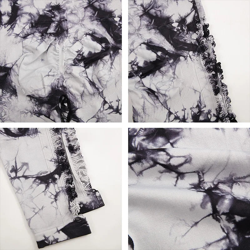 CHRLEISURE Tie Dye Yoga Pants