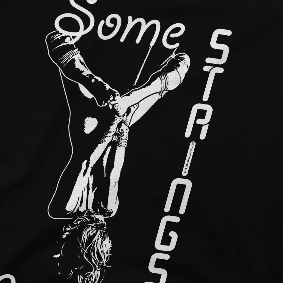 Some Strings Attached Shibari Rope Men TShirt BDSM Crewneck Tops Polyester T Shirt Humor Birthday Gifts