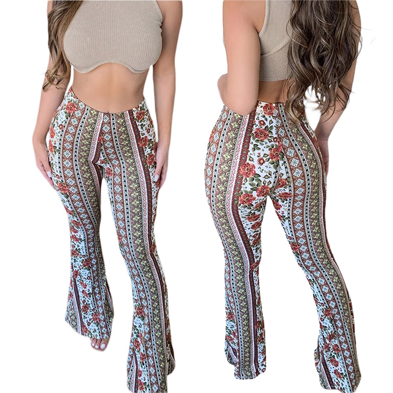 Frauen Boho Flare Pants