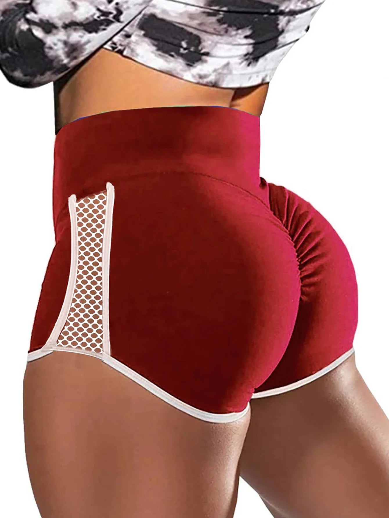 High Waist Side Hollow Out Sport Shorts